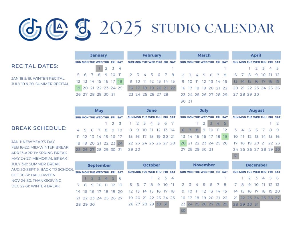 2025 Studio Calendar 1
